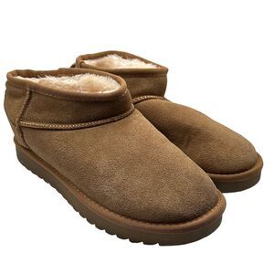 CUSHIONAIRE Women's pull on boot 8 CHESTNUT